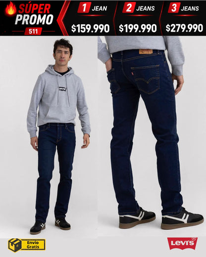 Jean Levis® 511 Stretch Licrado x 2 unidades